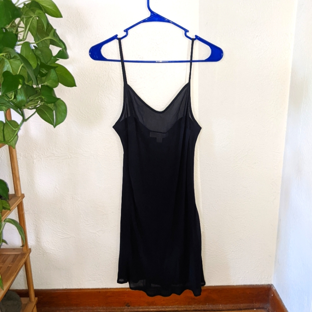Black Sheer Slip